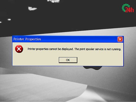 Lỗi Spooling máy in Win 10