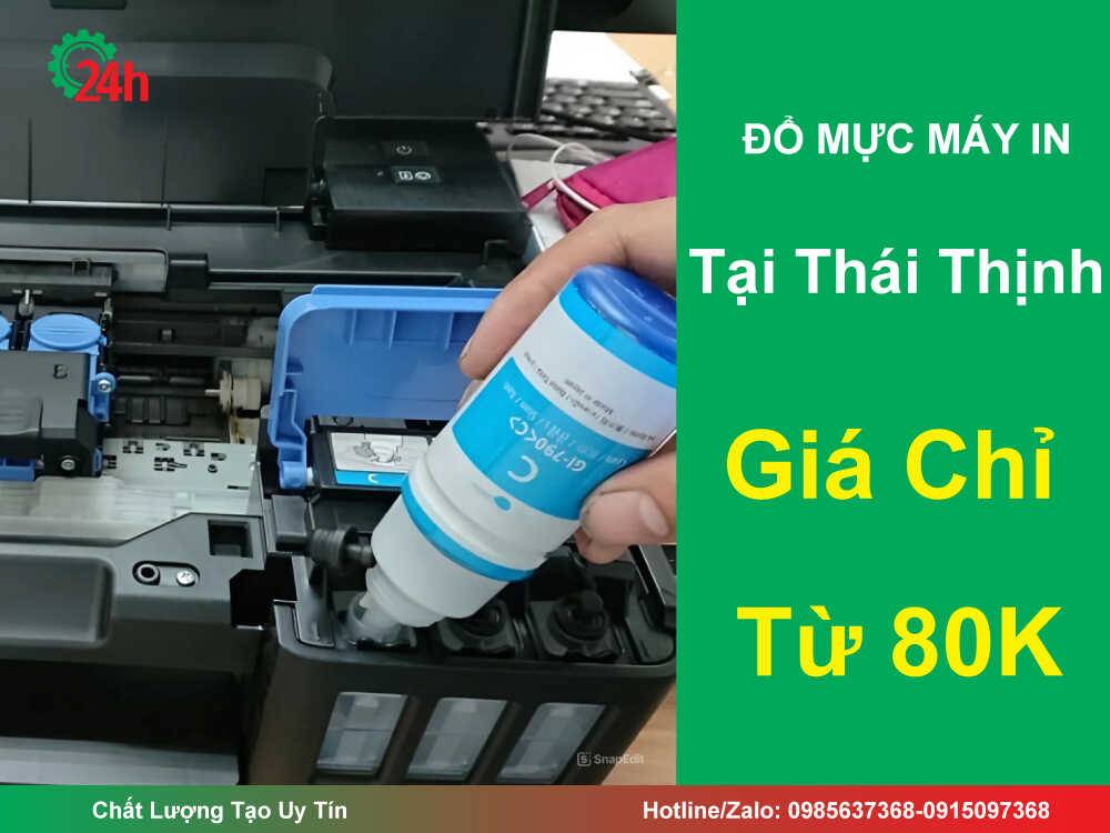 Đổ mực máy in tại Thái Thịnh