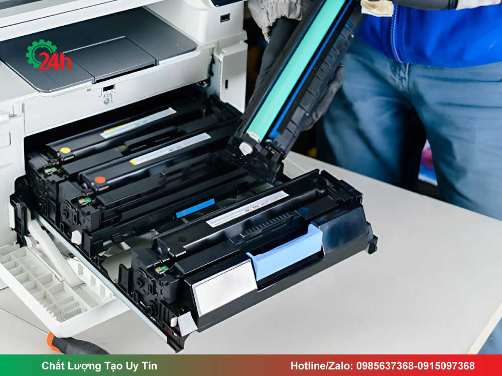 Kiểm tra và cài lại cartridge máy in Brother HL 2240D