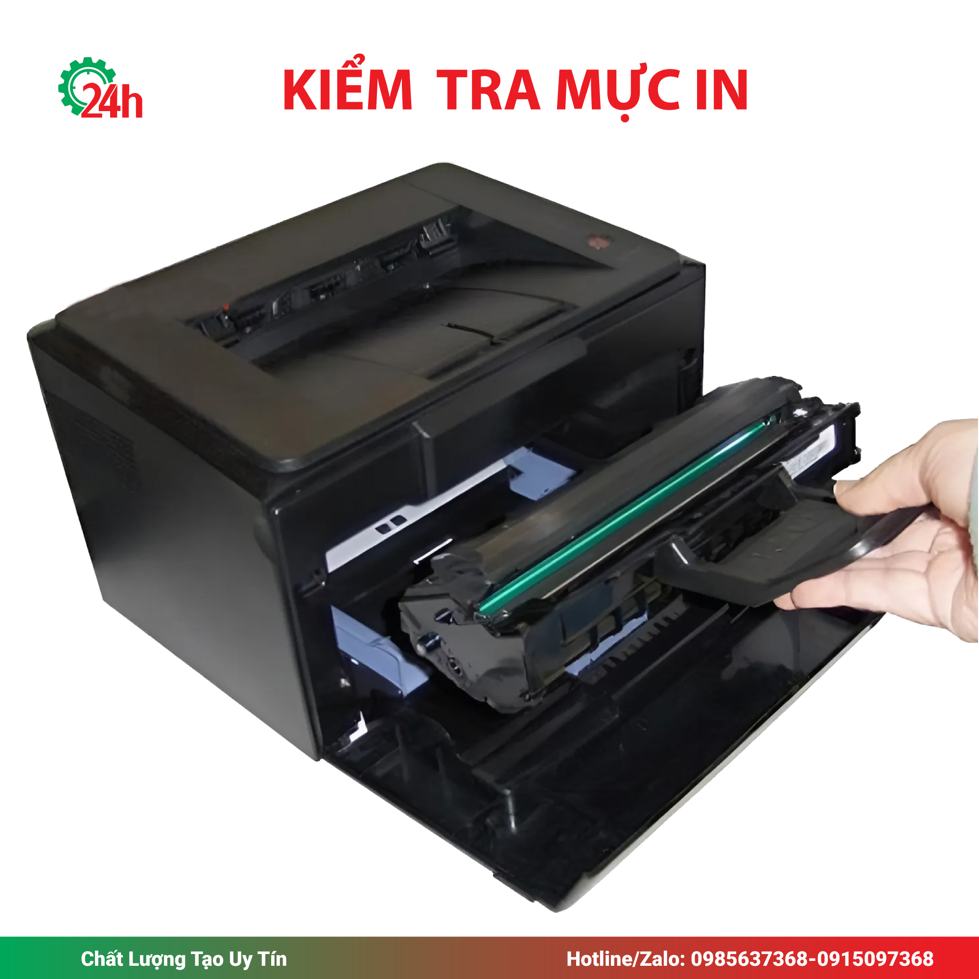 Kiểm tra mực máy in samsung 1640