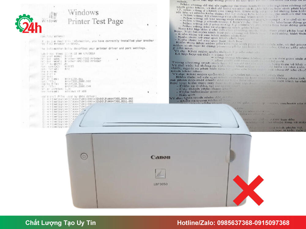 Nguyên Nhân Máy In Canon 3050 In Bị Mờ
