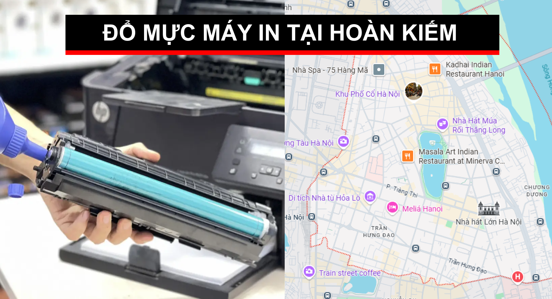 ĐỔ MỰC MÁY IN TẠI HOÀN KIẾM