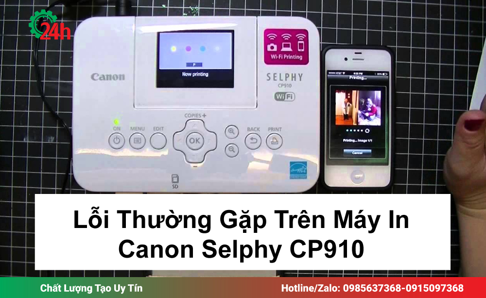 Lỗi Thường Gặp Trên Máy In Canon Selphy CP910