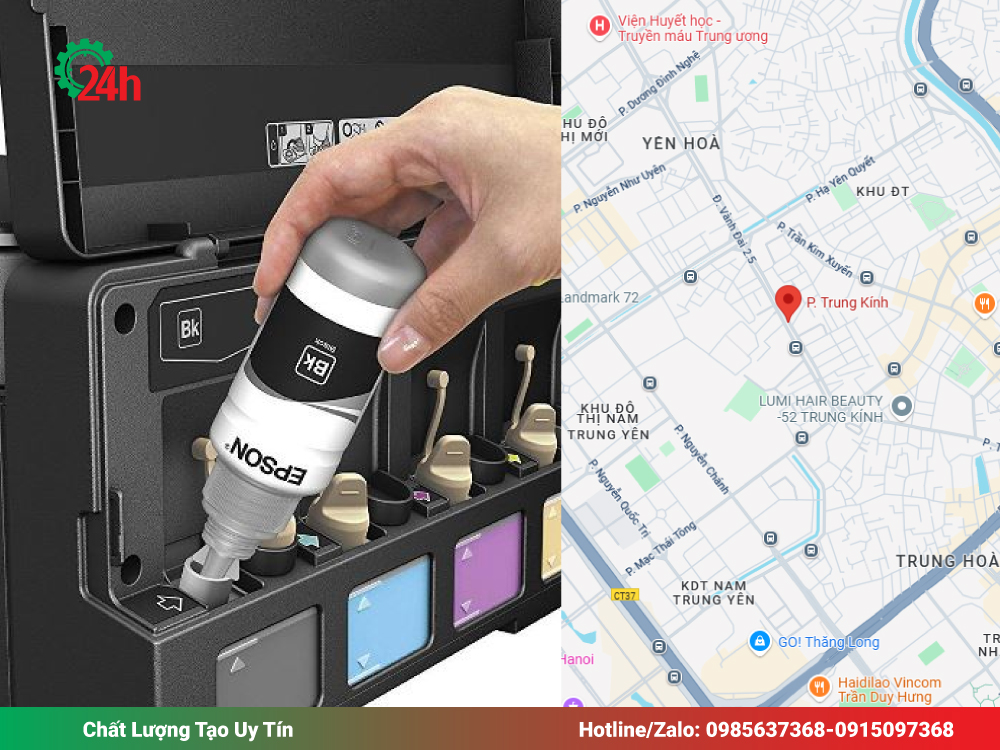 Quy Trình Đổ Mực Máy In Chuẩn Chuyên Nghiệp Tại Trung Kính