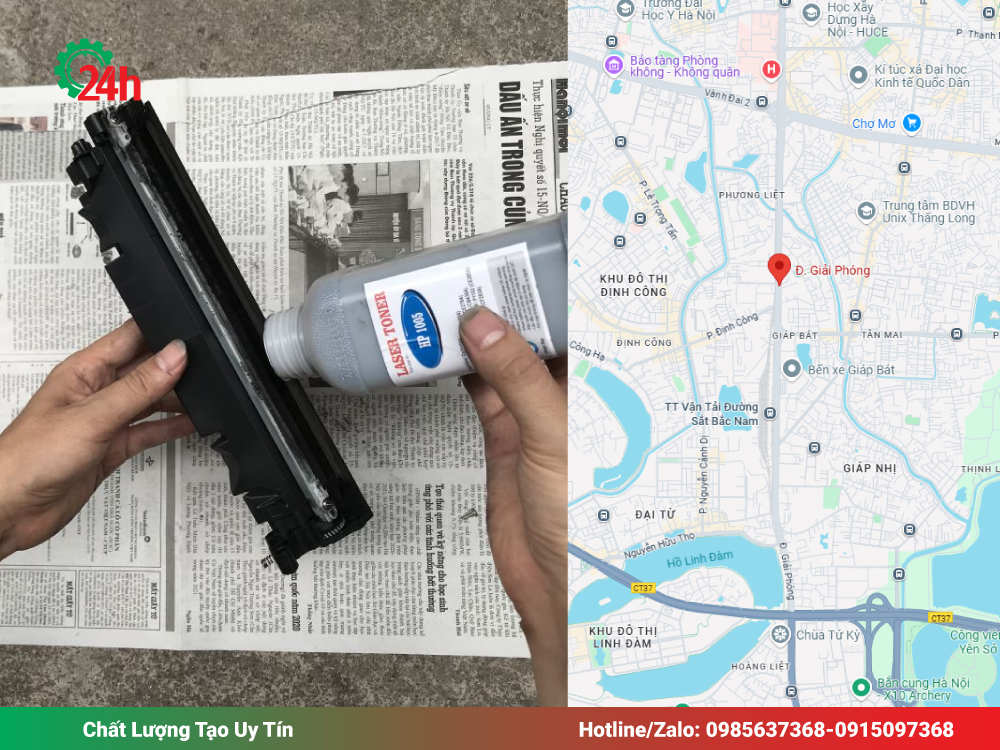 Quy Trình Đổ Mực Máy In Chuẩn Kỹ Thuật Tại Giải Phóng