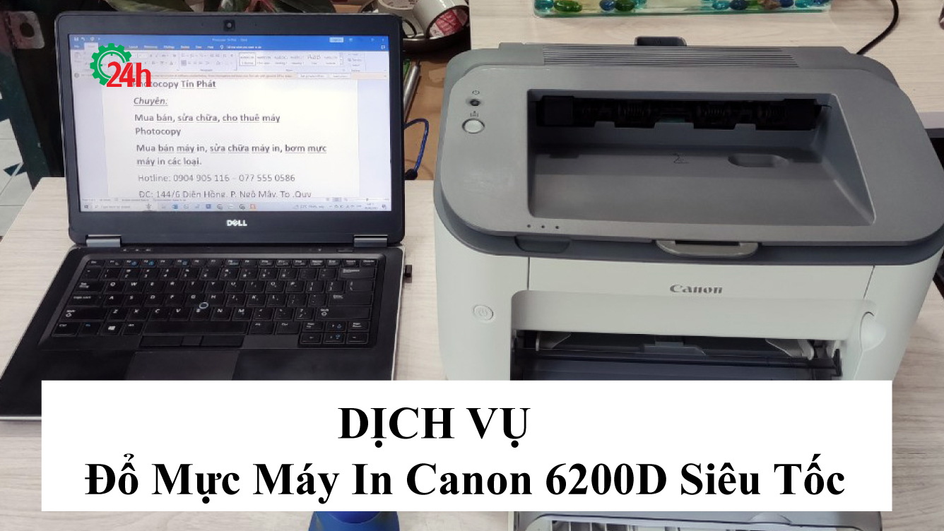 Đổ Mực Máy In Canon 6200D Siêu Tốc
