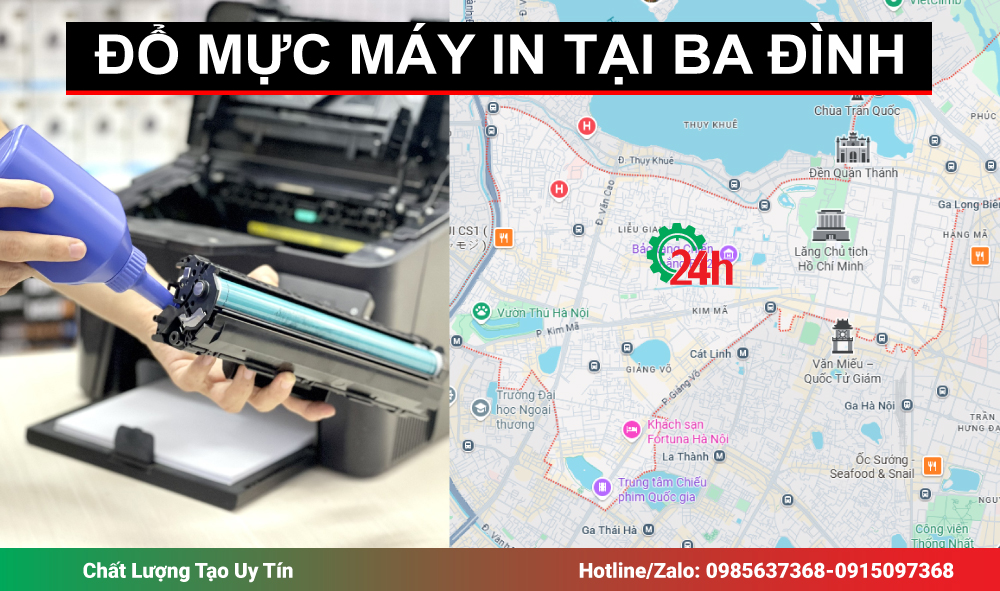 Đổ Mực Máy In Tại Ba Đình Uy Tín Tận Nơi