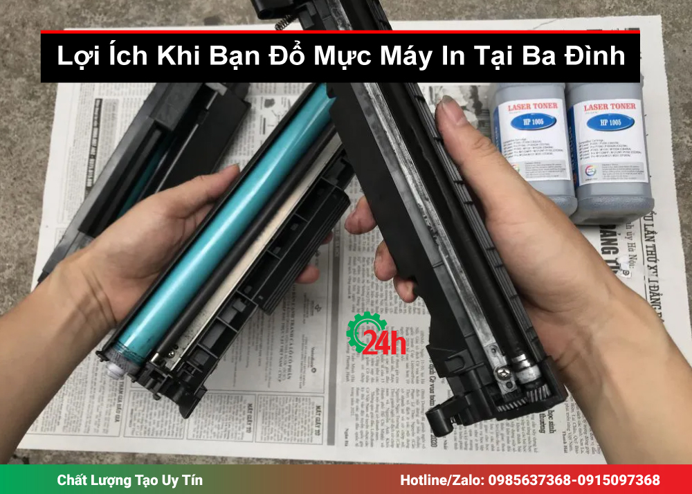 Lợi Ích Khi Bạn Đổ Mực Máy In Tại Ba Đình Của 24H