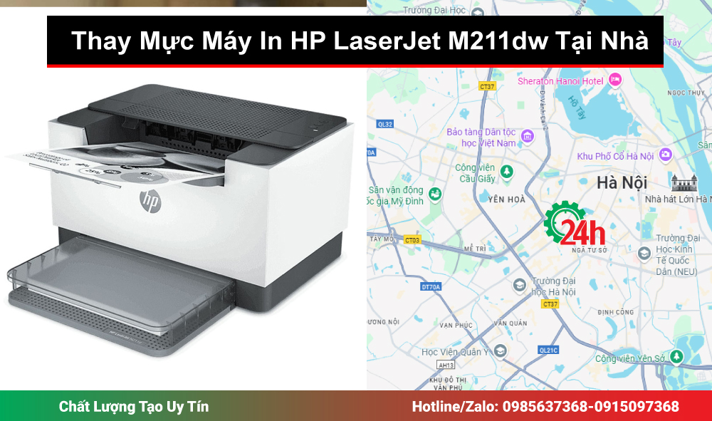 Thay Mực Máy In HP LaserJet M211dw Tại Nhà