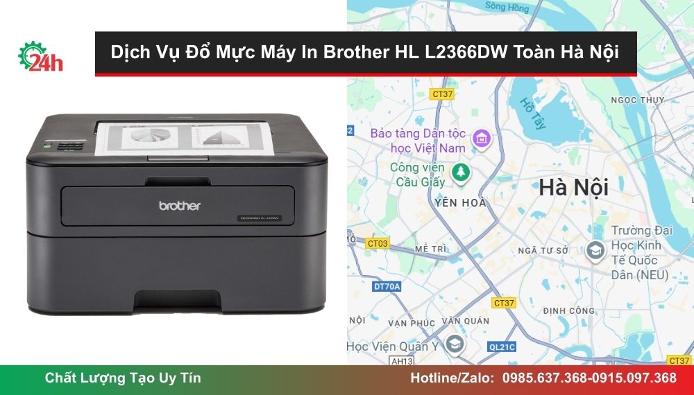 Dịch Vụ Đổ Mực Máy In Brother HL L2366DW Toàn Hà Nội
