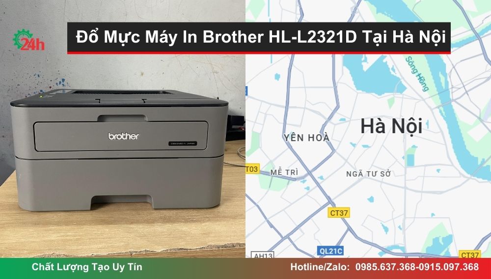 Đổ Mực Máy In Brother HL-L2321D Tại Hà Nội