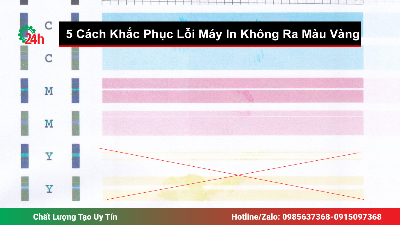 5 Cách Khắc Phục Lỗi Máy In Không Ra Màu Vàng