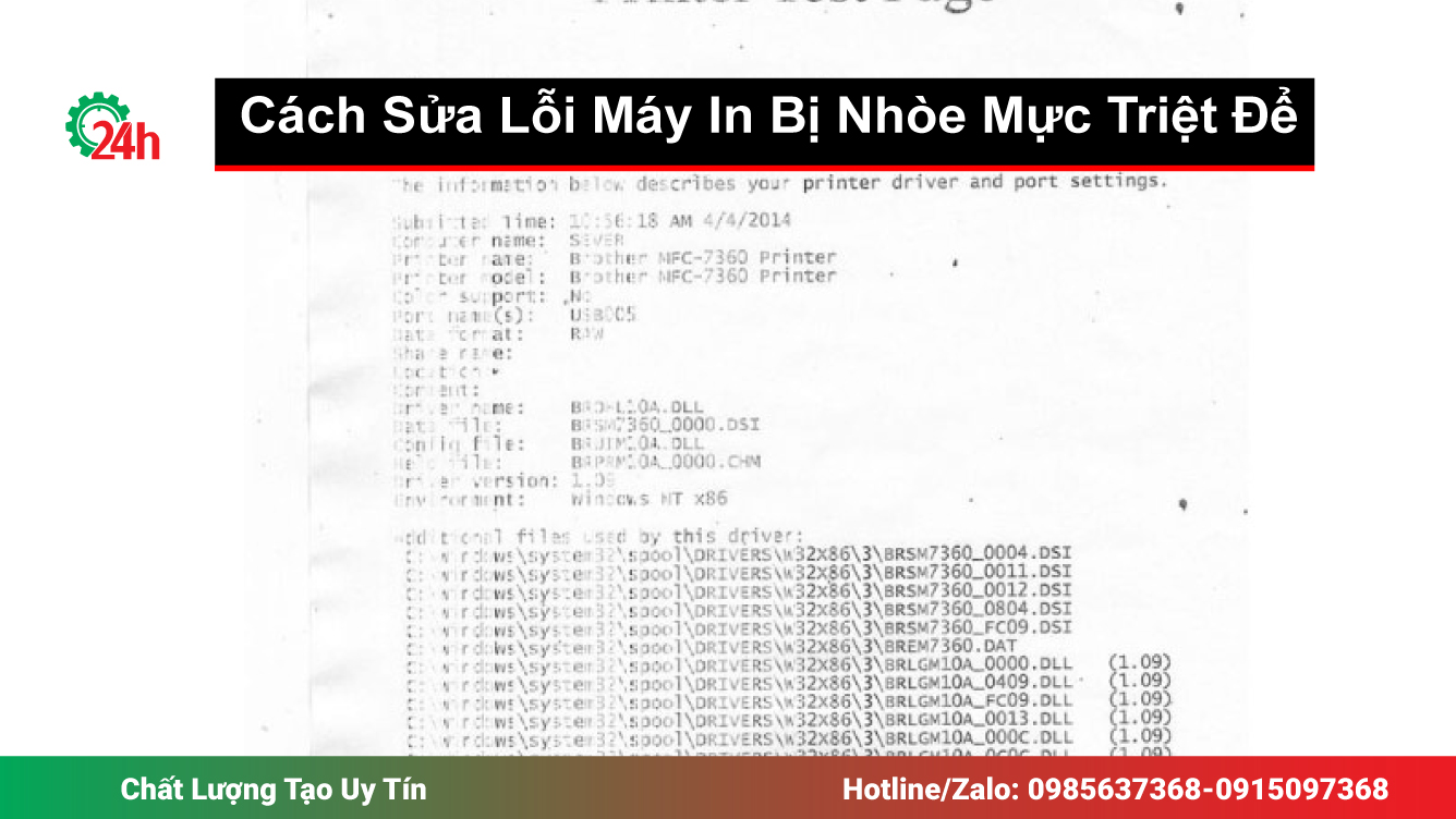 Cách Sửa Lỗi Máy In Bị Nhòe Mực Triệt Để