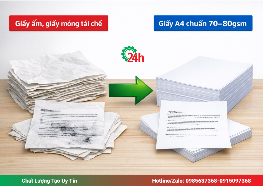 Kiểm Tra Và Thay Giấy In Phù Hợp