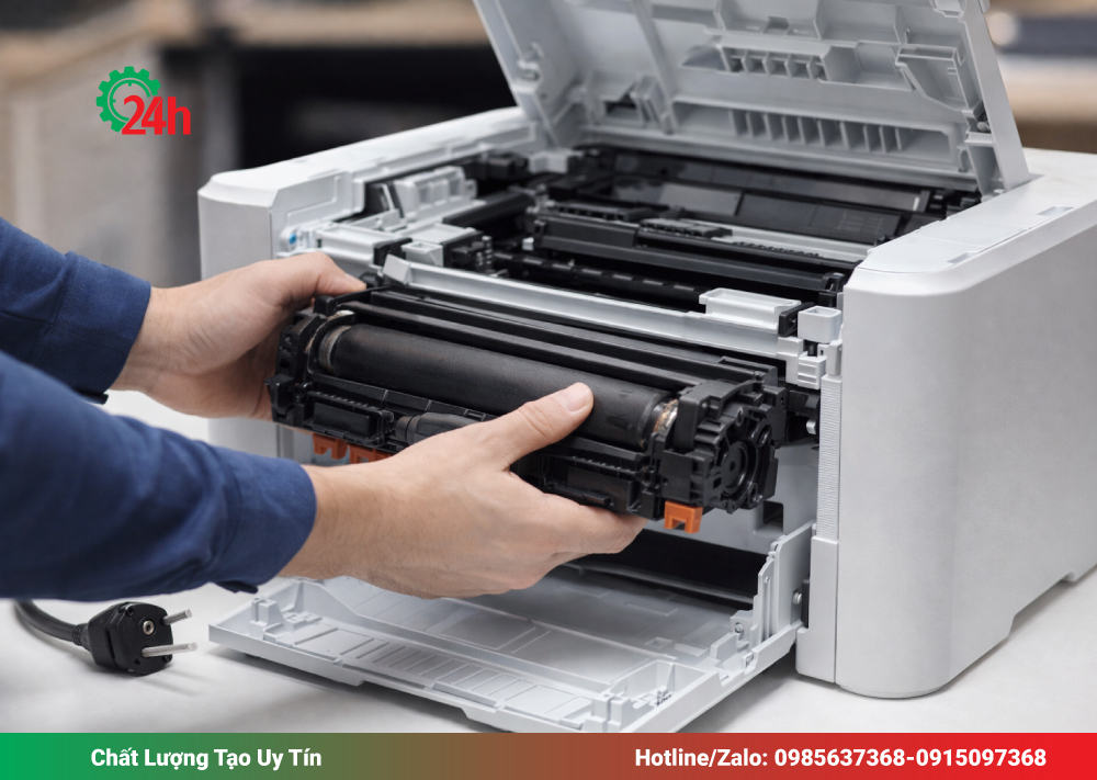 Tháo hộp mực để loại trừ nguyên nhân