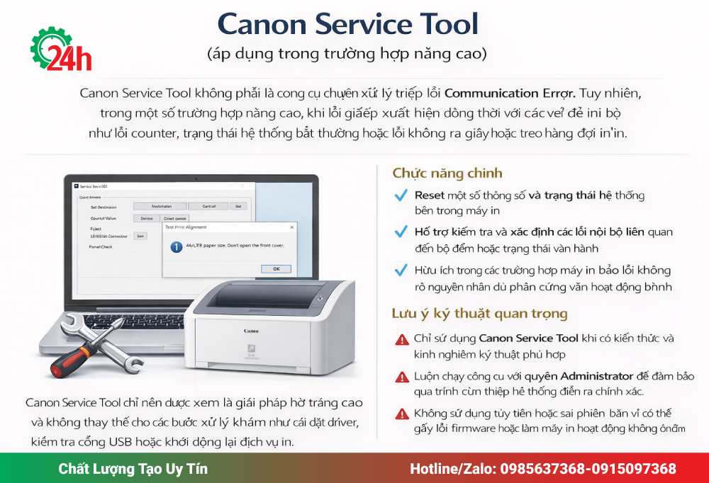Canon Service Tool