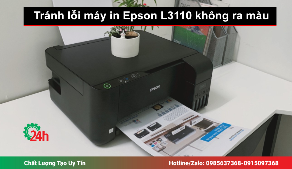 Cách sử dụng để tránh lỗi máy in Epson L3110 không ra màu