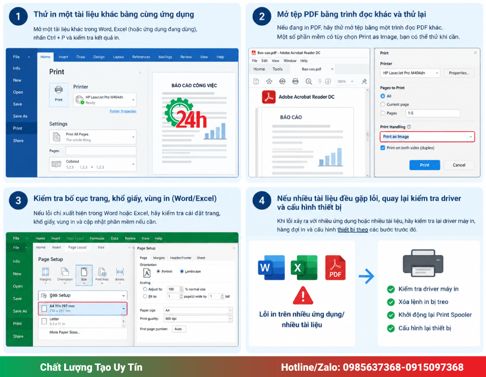 Kiểm Tra Ứng Dụng Word, Excel Hoặc PDF