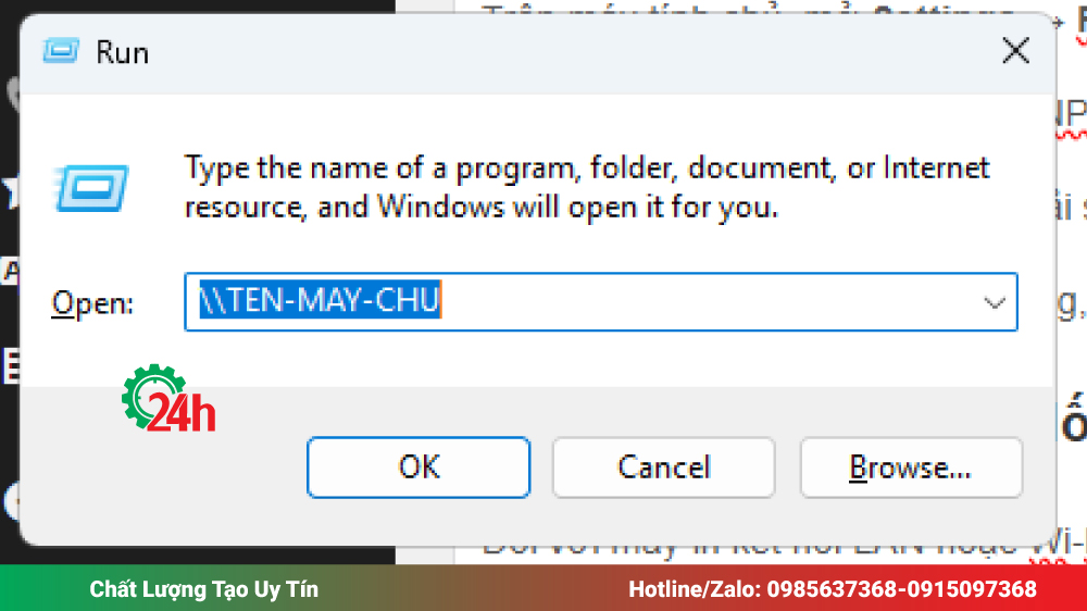 Kiểm tra đường dẫn máy chủ