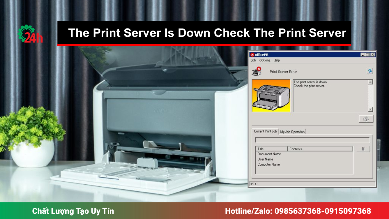 The Print Server Is Down Check The Print Server
