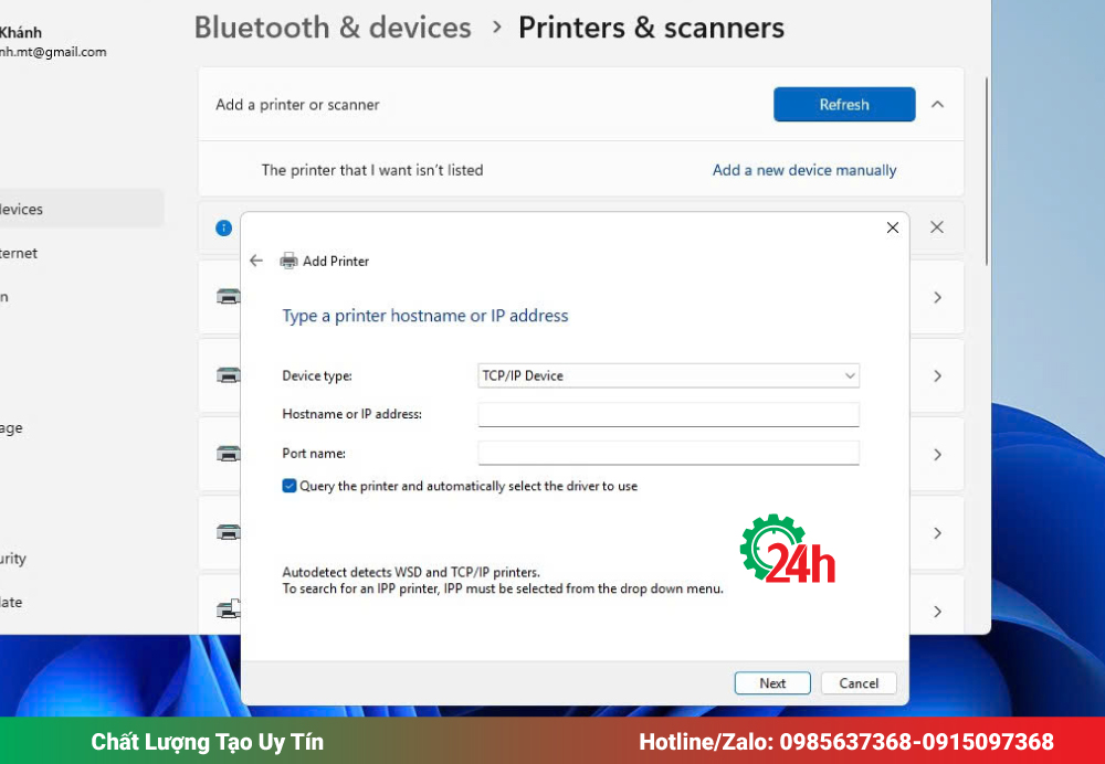 Thêm Máy In Thủ Công Trong Windows 10