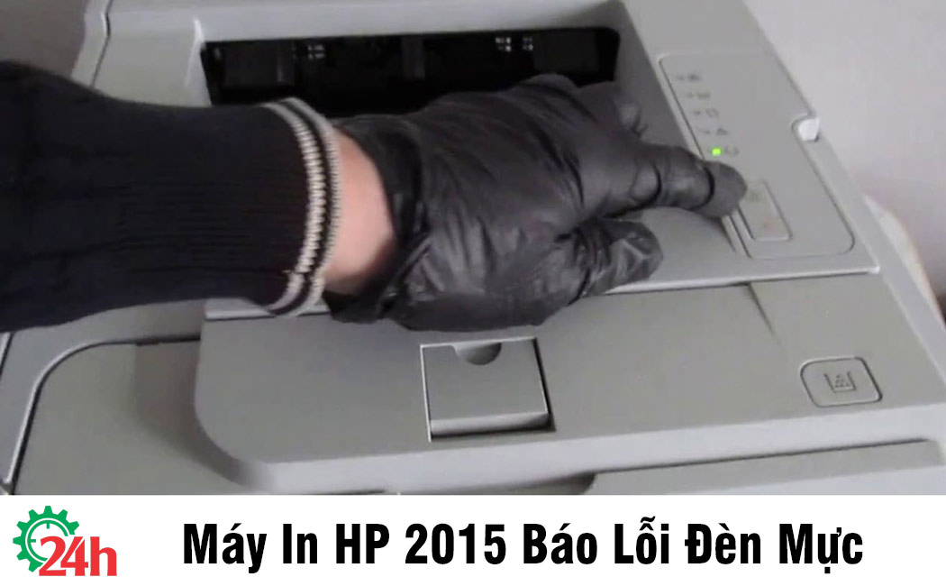 máy in HP 2015 báo lỗi đèn mực