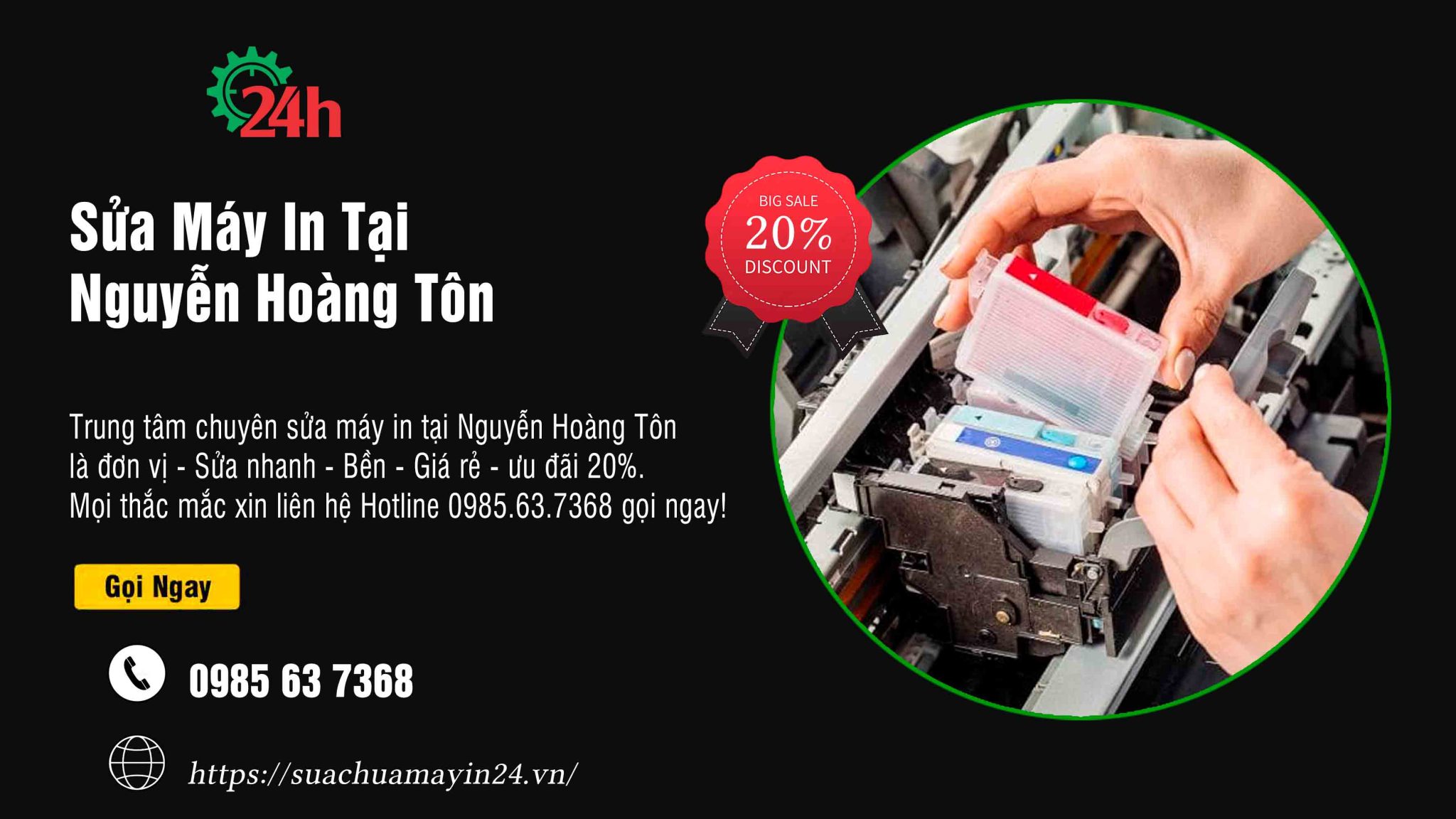 sửa máy in tại Nguyễn Hoàng Tôn
