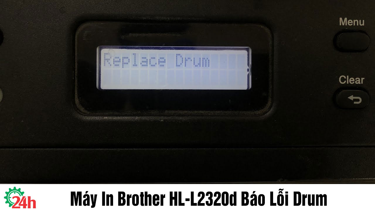 máy in Brother HL-L2320d báo lỗi drum