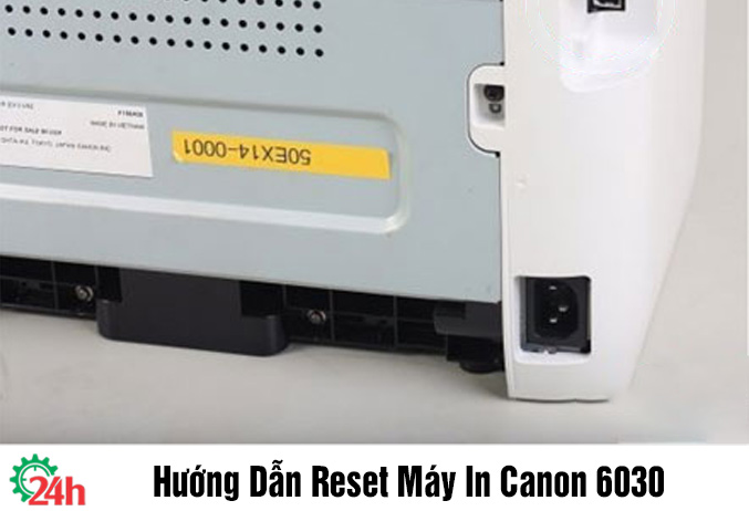 hướng dẫn reset máy in Canon 6030