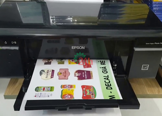 các dòng máy in sticker màu