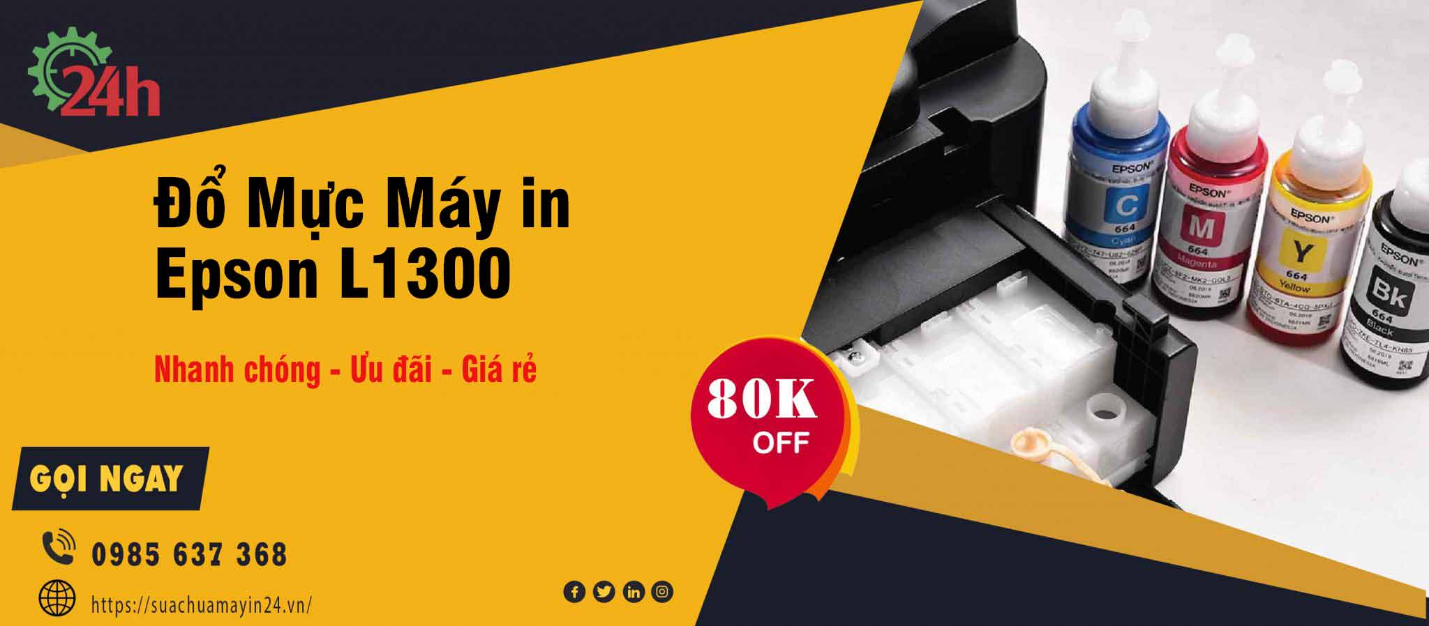 đổ mực máy in Epson L1300