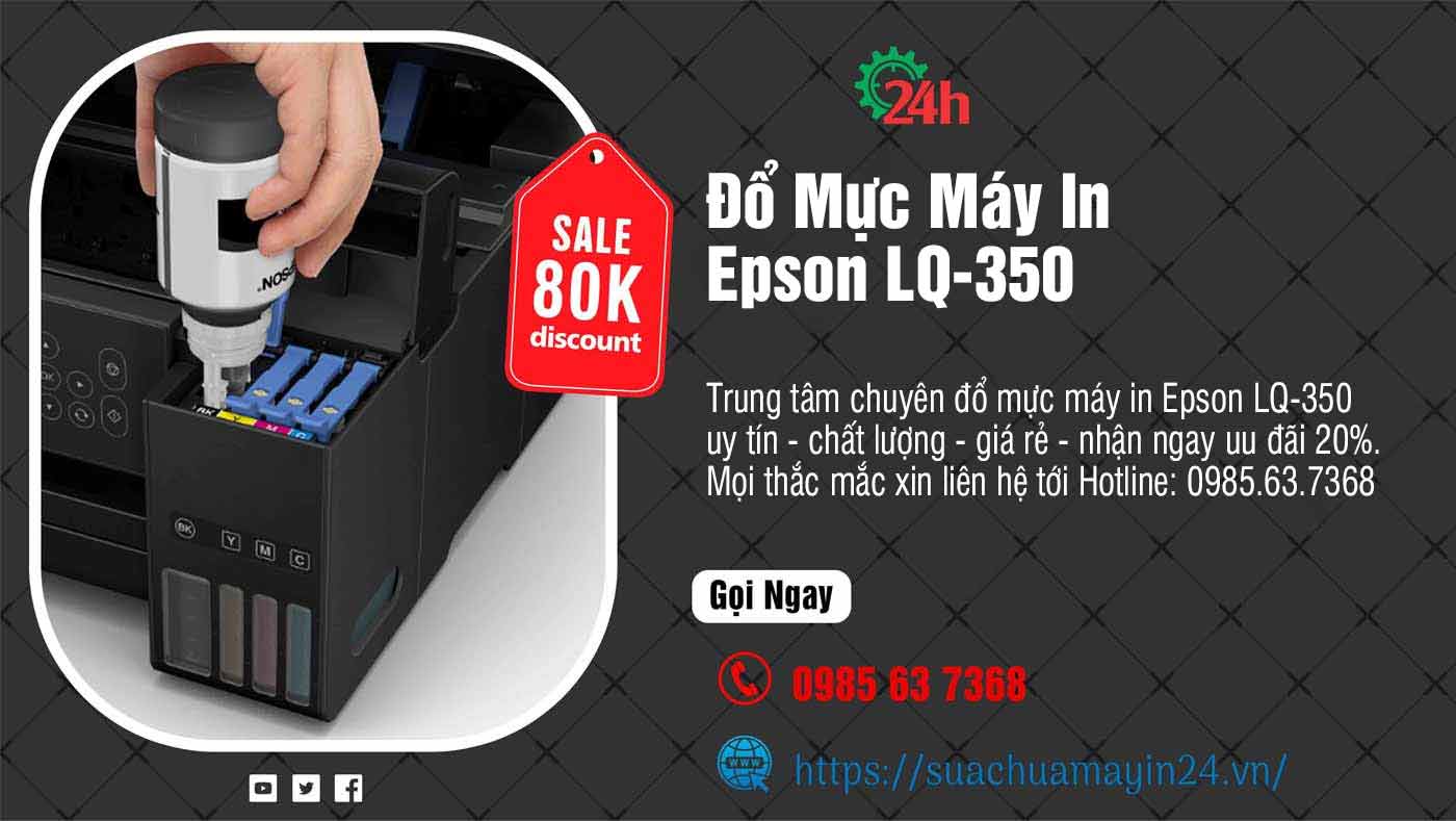 Đổ mực máy in Epson LQ-350