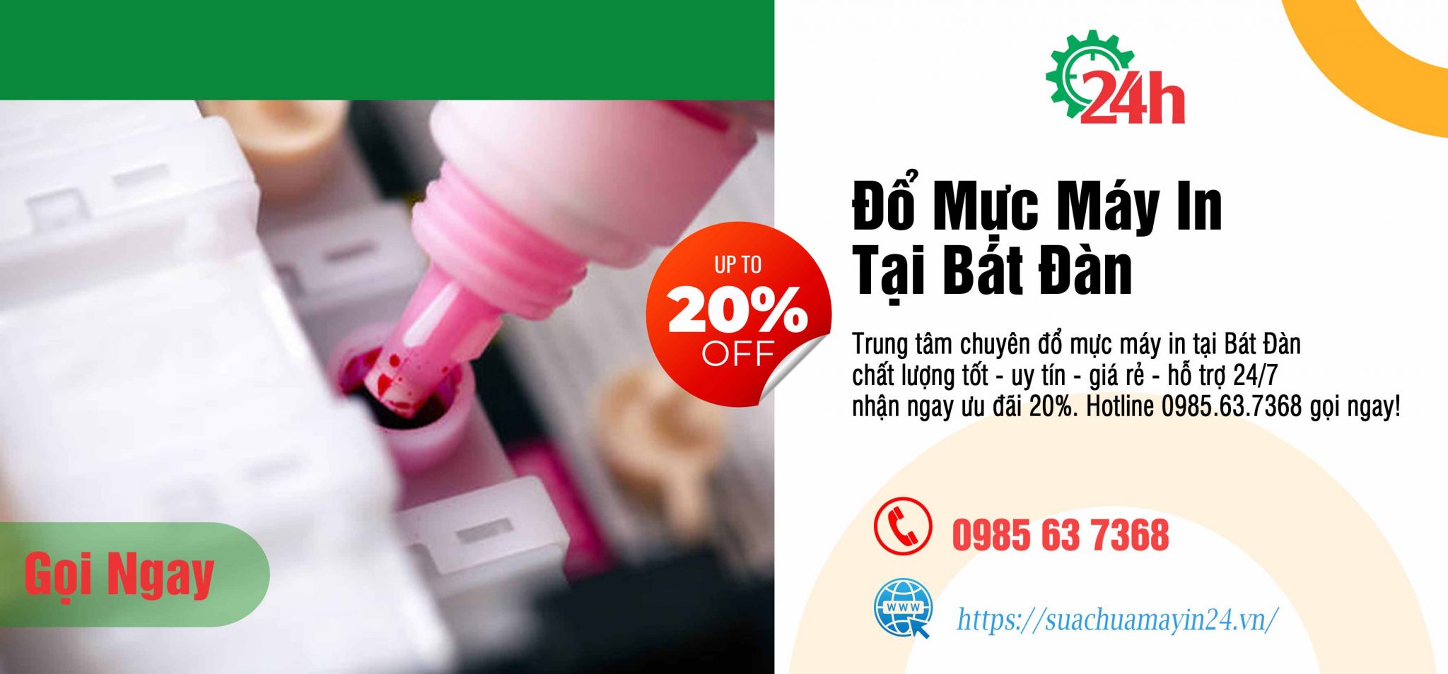 đổ mực máy in tại Bát Đàn