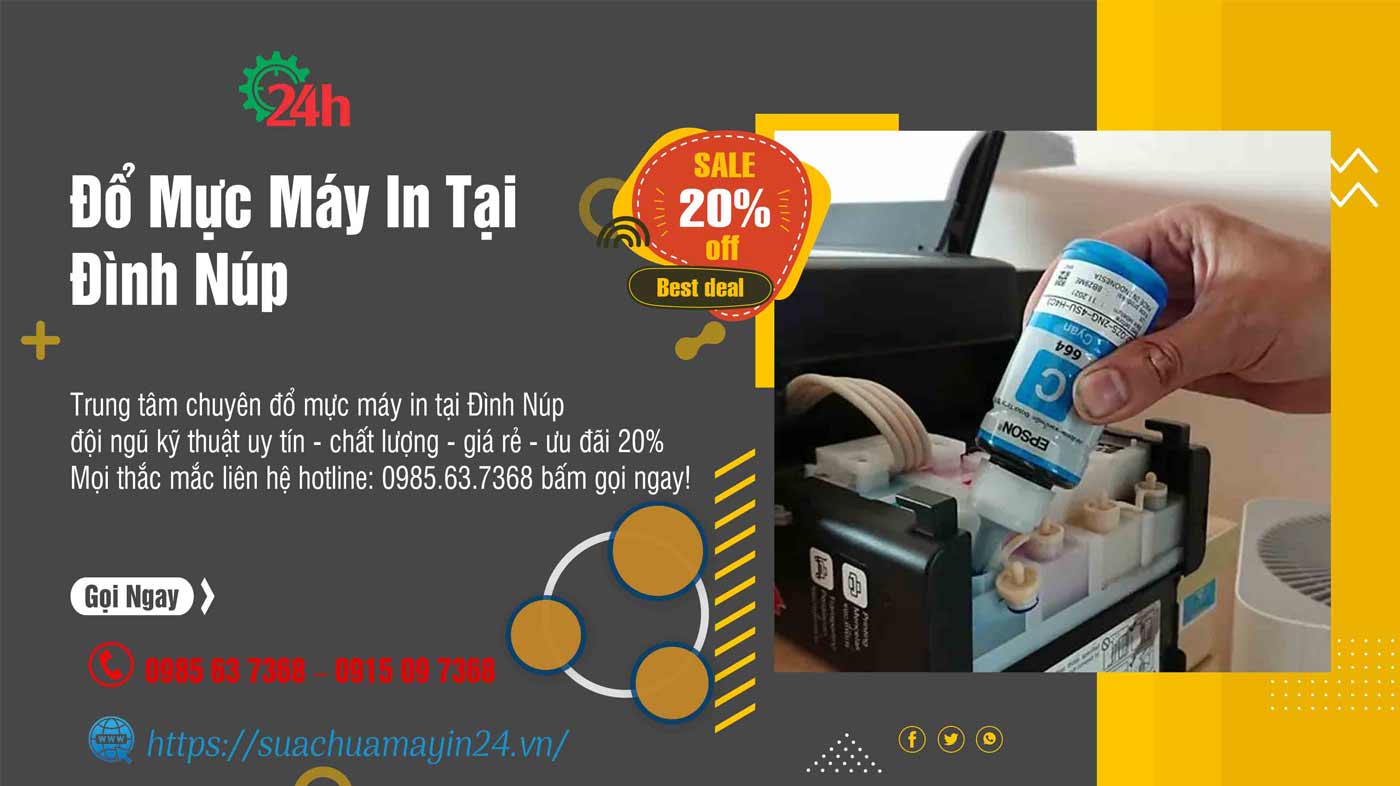 đổ mực máy in tại Đình Núp
