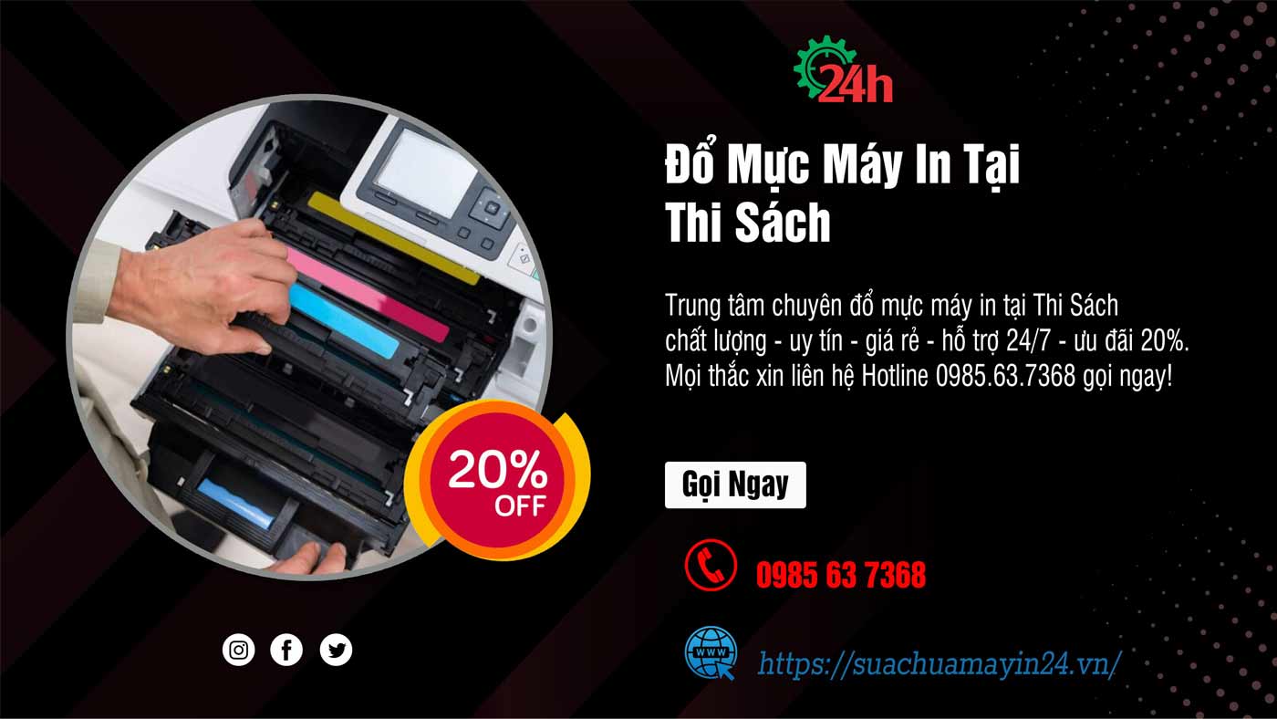 đổ mực máy in tại Thi Sách