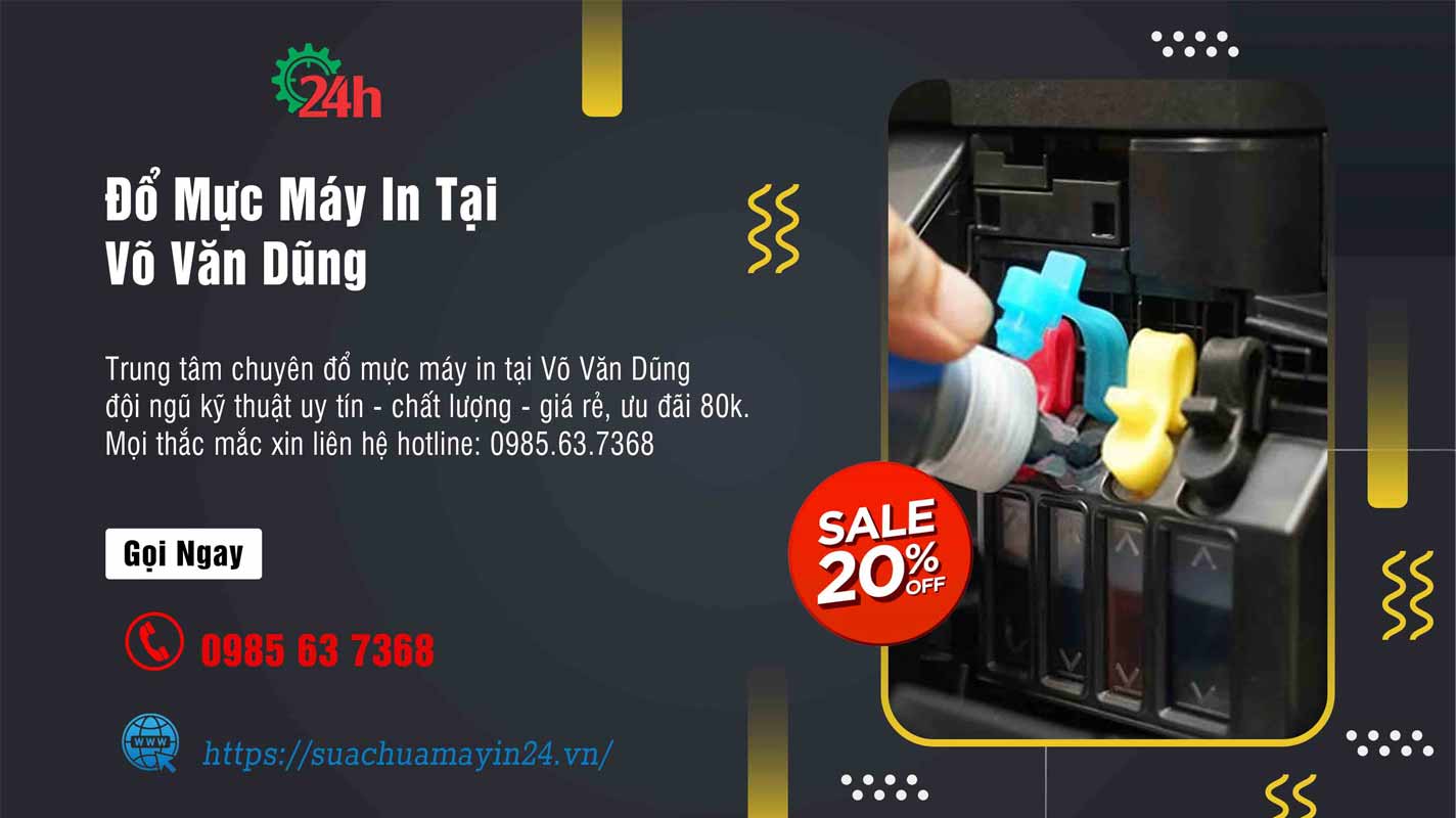 đổ mực máy in tại Võ Văn Dũng