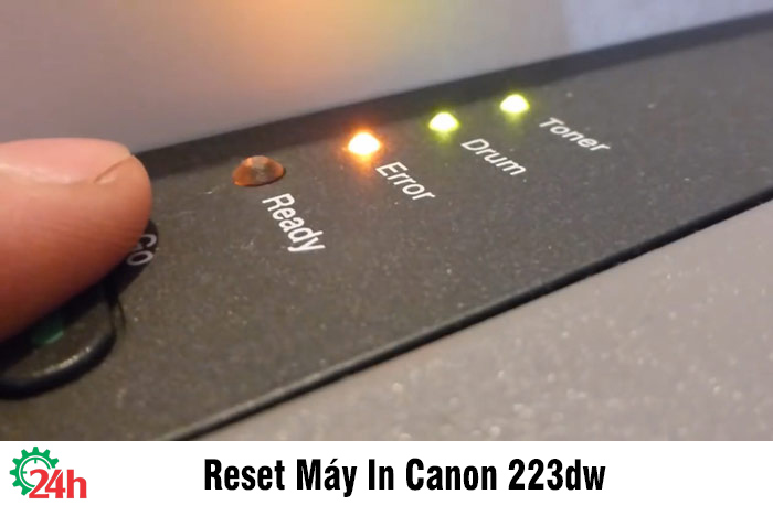 Reset máy in Canon 223dw