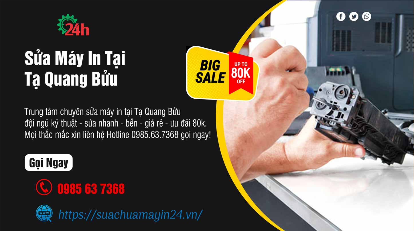 Sửa máy in tại Tạ Quang Bửu