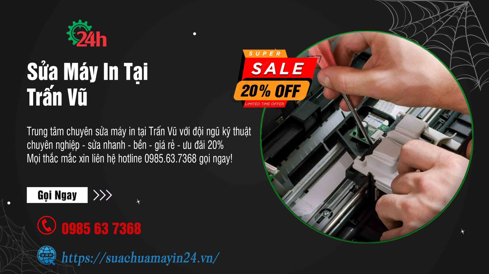 sửa máy in tại Trấn Vũ