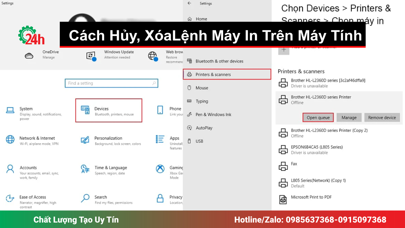 Cách Hủy, XóaLệnh Máy In Trên Máy Tính