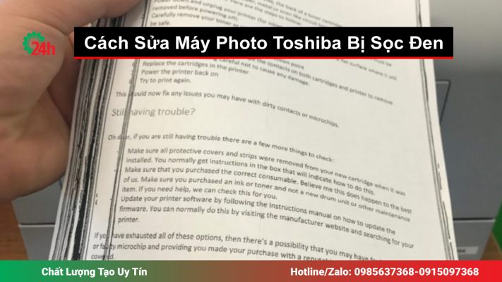 Cách Sửa Máy Photo Toshiba Bị Sọc Đen
