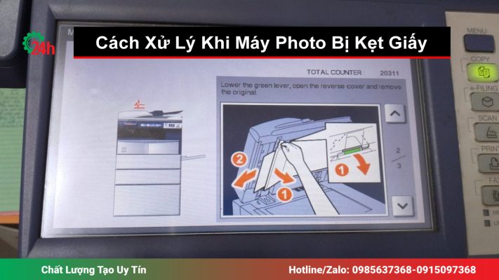 Cách Xử Lý Khi Máy Photo Bị Kẹt Giấy Đơn Giản